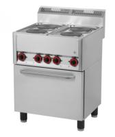 REDFOX Elektrinė viryklė su elektrine konvekcine orkaite GN 1/1 ir 4 kaitlentėmis 400 V SPT 60 ELS