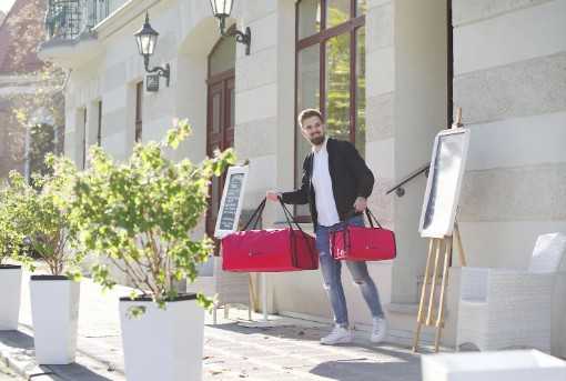 HENDI Picų pristatymo krepšys, 450x450 mm, 4 dėžėms, 470x470x(H)210 mm