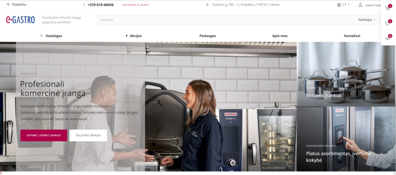 Egastro internetinė parduotuvė atsinaujino!