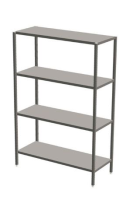 Stelažas su 4 lentynomis, suvirintas 100x60x180cm