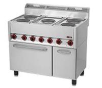 REDFOX Elektrinė viryklė su elektrine konvekcine orkaite GN 1/1 ir 5 kaitlentėmis 400 V SPT 90/5 ELS