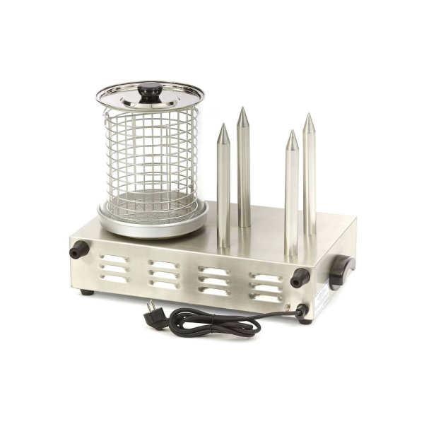 MAXIMA Dešrainių šildytuvas Ø20 × 24 cm indaplovėje plaunamas su 4 smaigais