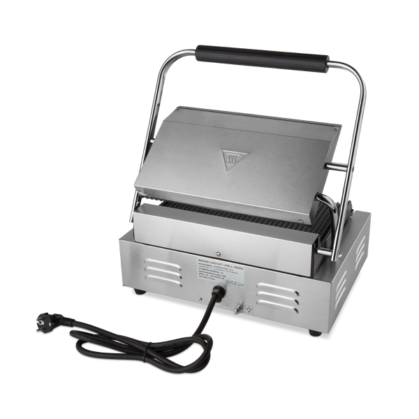 MAXIMA Kontaktinis grilis, vienguba grotuota plokštė, 33,5 cm