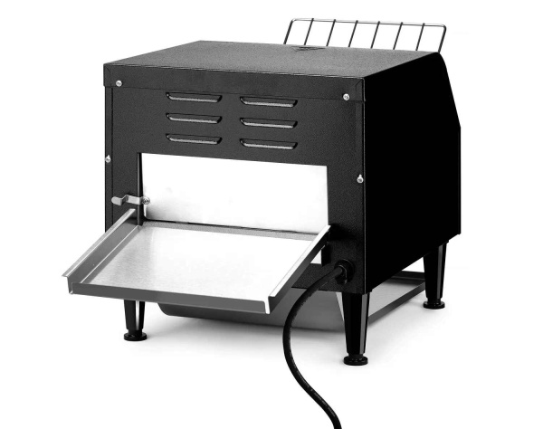 HENDI Dvigubas konvejerinis skrudintuvas, Juodas, 418x368x(H)415mm