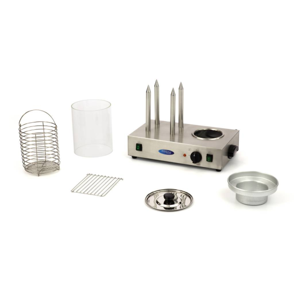 MAXIMA Dešrainių šildytuvas Ø20 × 24 cm indaplovėje plaunamas su 4 smaigais