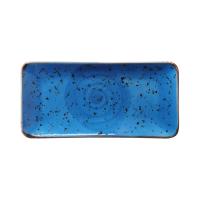 FINE DINE Stačiakampė lėkštė Iris, mėlyna, 300x150mm, 6 vnt. 769652 | E-gastro