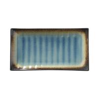 FINE DINE Stačiakampė lėkštė Lazur, mėlyna, 272x150mm, 3 vnt. 772867 | E-gastro