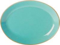 FINE DINE Ovali lėkštė Laguna, melsva, 310x240mm, 6 vnt. 04ALM001394 | E-gastro