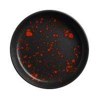FINE DINE Lėkštė aukštu krašteliu Bloom, juoda, ø200 mm, 4 vnt. 779019 | E-gastro