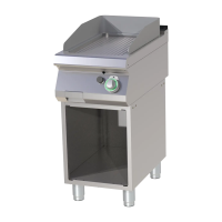 RM GASTRO Dujinė kepimo plokštuma grublėta, chromuota ant atviros spintelės FTRC 740 G 00019424 | E-gastro