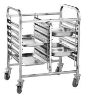 HENDI Dvigubas transportavimo vežimėlis 12 x GN 1/1, 810x610x(H)960mm 810569  | E-gastro