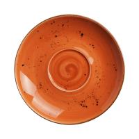 FINE DINE Cappuccino puodelio lėkštė, oranžinė, ø160 mm, 6 vnt. 778517 | E-gastro