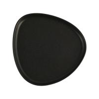 FINE DINE Trikampė lėkštė Coal, juoda, ø270 mm, 6 vnt. 04ALM007016 | E-gastro