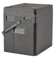 CAMBRO Termokonteineris Cam GoBox gėrimams, pakrovimas iš viršaus, 35L, Juodas, 420x335x(H)420mm EPPBEVBKST110 | E-gastro