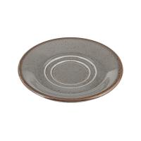 FINE DINE Kavos puodelio lėkštė Stone, tamsiai pilka, ø150 mm, 6 vnt. 04ALM007037 | E-gastro