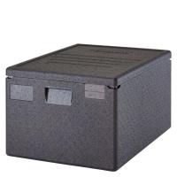CAMBRO Termokonteineris Cam GoBox, įkraunamas iš viršaus, 600x400 mm, 80L, Juodas, 690x490x(H)370mm EPP4060T300110 | E-gastro