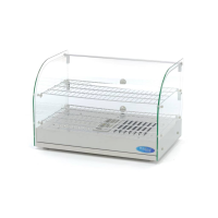 MAXIMA Šildomas maisto vitrininis stendas 45 L 55 cm 2 lentynos 09400775 | E-gastro