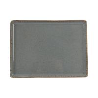 FINE DINE Stačiakampė lėkštė Stone, tamsiai pilka, 350x260mm, 6 vnt. 04ALM002456 | E-gastro