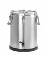 HENDI Termosas maisto transportavimui su čiaupu, 25L, Sidabro, ø330x(H)430mm 710234 | E-gastro