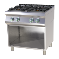 RM GASTRO Dujinė viryklė ant atviros spintelės SP 780 G 00008518 | E-gastro