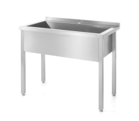HENDI Stalas su viena plovimo vonia suvirintas Profi Line 1000x600x(H)850mm 811832 | E-gastro