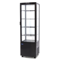 MAXIMA Vitrininis šaldytuvas 235 L 52 cm juodas 09400816 | E-gastro
