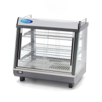 MAXIMA Šildomas maisto vitrininis stalas 96 litru 67 cm 3 lentynos 09400785 | E-gastro