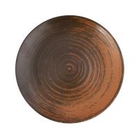 FINE DINE Negili lėkštė Lykke, ruda, ø250 mm , 6 vnt. 04ALM005943 | E-gastro