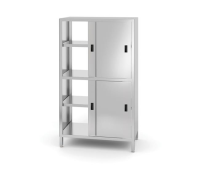 HENDI Atvira spinta su pertvara ir slankiojančiomis durimis, susukama varžtais, Kitchen Line, 800x500x(H)1800mm 811634 | E-gastro