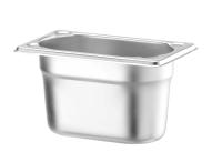 HENDI Konteineris GN 1/9, Kitchen Line, 1L, nerūdijantis plienas, 176x108x(H)100 mm 806739 | E-gastro