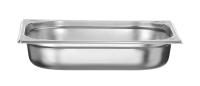 HENDI Konteineris GN 1/2, Kitchen Line, 4L, nerūdijantis plienas, 325x265x(H)65 mm 806326 | E-gastro