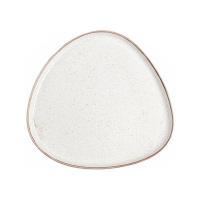 FINE DINE Trikampė lėkštė Sand, kreminė, ø270 mm, 6 vnt. 04ALM007013 | E-gastro