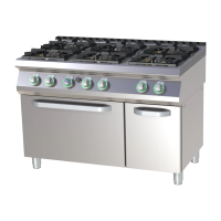 RM GASTRO Dujinė viryklė su statine dujine orkaite SPT 7120/21 G 00014796 | E-gastro