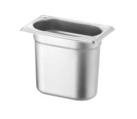 HENDI Konteineris GN 1/9, Kitchen Line, 1,3L, nerūdijantis plienas, 176x108x(H)150 mm 806746 | E-gastro