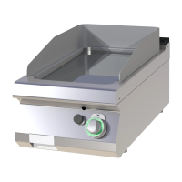 RM GASTRO Dujinė kepimo plokštuma lygi, chromuota FTHC 704 G 00019414 | E-gastro