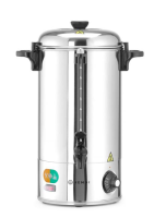 HENDI Vandens virimo aparatas viensluoksnėmis sienelėmis, 9L, Sidabro, 230V/2200W, 370x332x(H)472mm 209882 | E-gastro