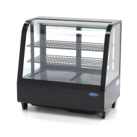 MAXIMA Vitrininis šaldytuvas 100 L 68 cm juodas 09400831 | E-gastro