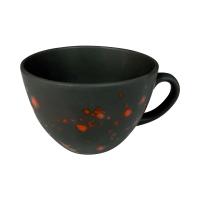 FINE DINE Cappuccino puodelis Bloom, juodas, 285 ml, 6 vnt. 779934 | E-gastro