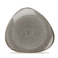 FINE DINE Trikampė lėkštė Peppercorn, pilka, ø229 mm, 6 vnt. SPGSTR91 | E-gastro