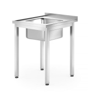 HENDI Stalas su kriaukle prisukamas Profi Line 600x700x(H)850mm 812877 | E-gastro