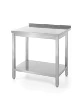 HENDI Sieninis darbo stalas su lentyna prisukamas Profi Line 1400x600x(H)850mm 811481 | E-gastro