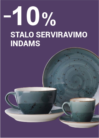 Stalo serviravimo indams 10%