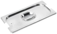 HENDI Dangtis su išpjova rankenoms ir silikoniniu apvadu GN 2/3, Profi Line, nerūdijantis plienas, 354x325mm 715230 | E-gastro