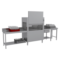 RM GASTRO Dėklų konvejerinė indaplovė 120 dėklų/val., šalto vandens, kairinis išėjimas CT 120 W LX