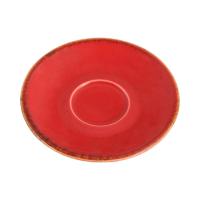 FINE DINE Kavos puodelio lėkštė Magma, raudona, ø160 mm, 6 vnt. 04ALM001422 | E-gastro