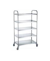 HENDI Serviravimo vežimėlis su 5 lentynėlėmis, 905x585x(H)1545mm