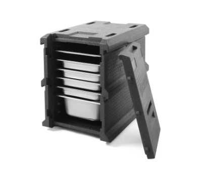 HENDI Išvažiuojamiesiems pokyliams skirtas termokonteineris 635x465x(H)660mm