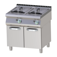 RM GASTRO Dujinė gruzdintuvė 2×17 l ant spintelės FE780/17G 00019409 | E-gastro