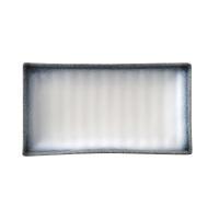 FINE DINE Stačiakampė lėkštė Silk, pilka, 272x150 mm, 3 vnt. 774717 | E-gastro