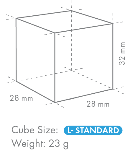 HOSHIZAKI Ledo generatorius IM-45CPE, dideli kubeliai 23 gr, oro aušinimas 47 kg/24 val. IM-45CPE | E-gastro